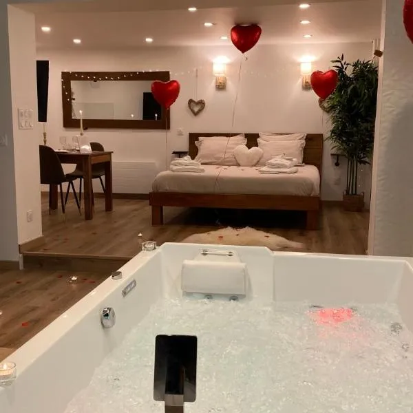 Love room Unique - Sauna / Jacuzzi，位于Lonny的酒店