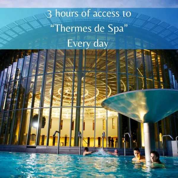 Les Thermes de Spa by La Cour de la Reine Hôtel, Suites & accès gratuit au centre thermal，位于斯帕的酒店