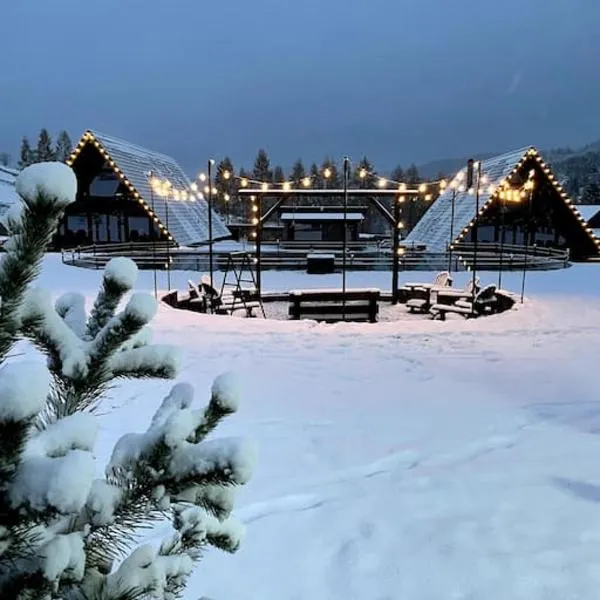 Treeline Cabins，位于Cădăreşti的酒店