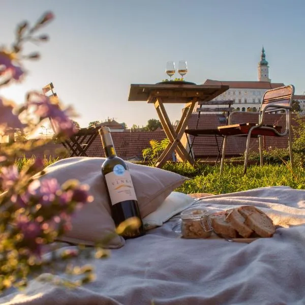 Pension Sebastian a vinný bar Prostě SKLEP，位于米库洛夫的酒店