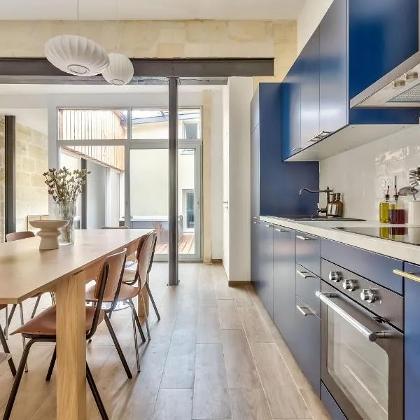 Nocnoc - L'Oli 102m2 avec patio et jacuzzi，位于波尔多的酒店