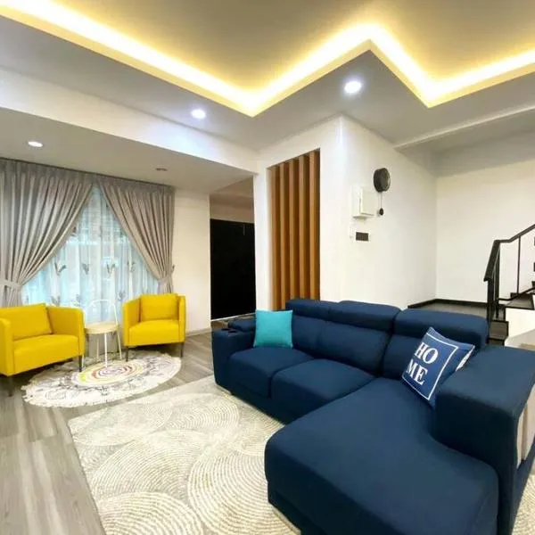 Modern Cozy House 4Room10pax @Near Sunway Carnival，位于北赖的酒店