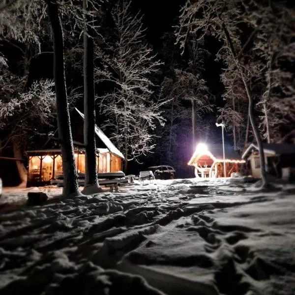 Mini saunahouse，位于Bašķi的酒店