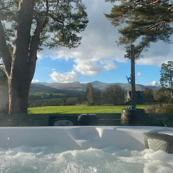 Mountain View Cottage, Hot Tub , Stunning Views，位于Llanhamlach的酒店