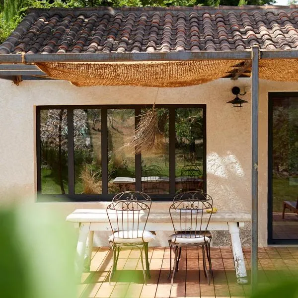 Petit coin de paradis avec jardin privé et piscine，位于圣马西敏·拉塞的酒店