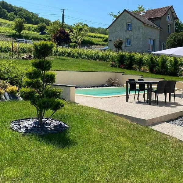 Le Clos Saint Vincent maison avec piscine，位于Vauciennes的酒店