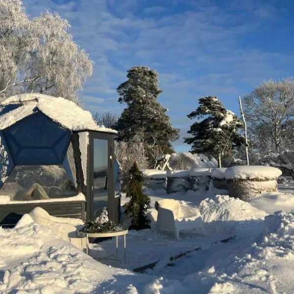 15 minutit Haapsalust, ööbimine klaaskuplis，位于Kaasiku的酒店