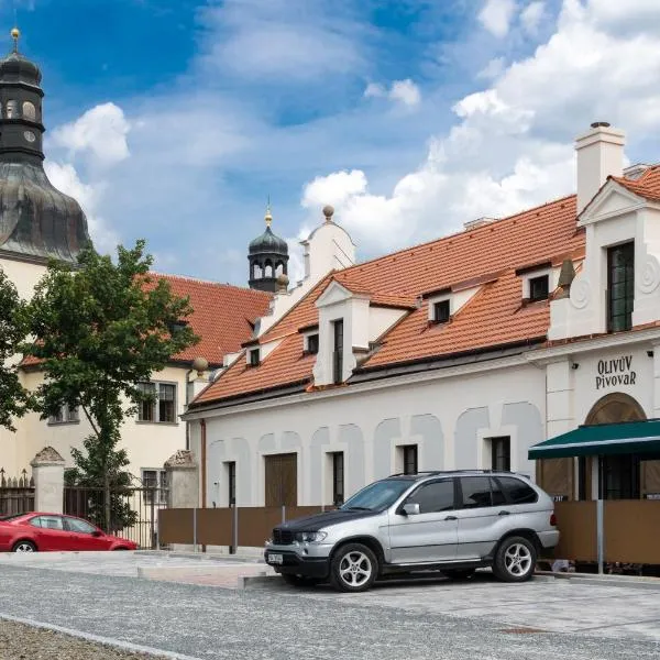 Olivův Pivovar，位于Psáry的酒店