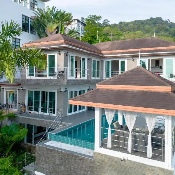 ฺBaan Waru seaview villa，位于Ban Kata的酒店