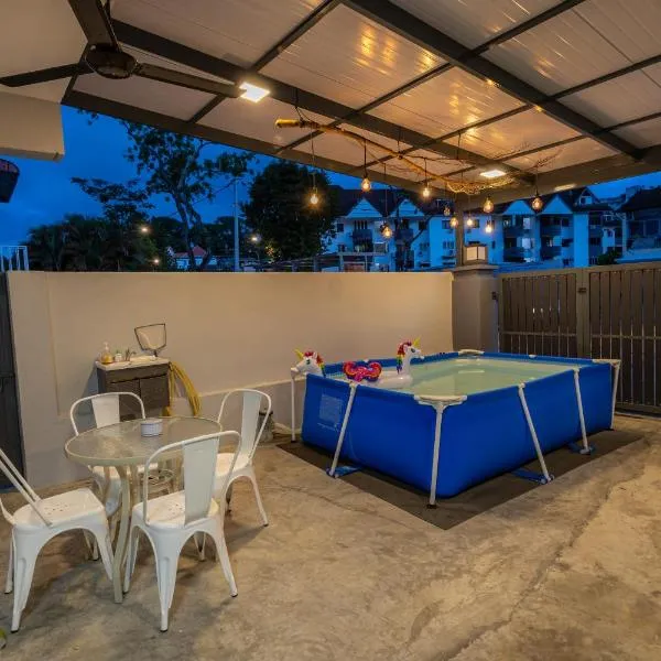 15Px 5BR V Jaccuzi Spa n KTV n Kids Pool n Pool Table Near USM n Lam Wah Ee Hospital，位于牛汝莪的酒店
