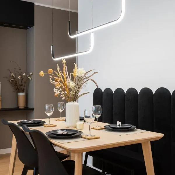 Kairos Apartments - New York Premium- darmowy parking, ścisłe centrum, Spodek，位于卡托维兹的酒店