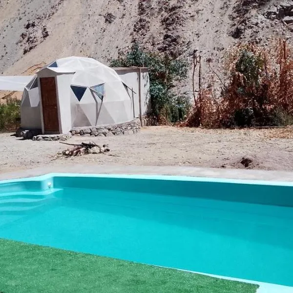 Hermoso Domo privado para 2 personas Cochiguaz Valle De Elqui，位于El Sanjeado的酒店