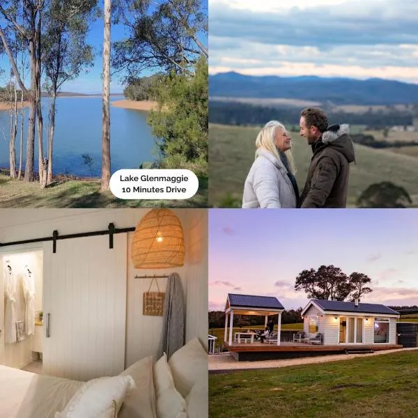 Gumnut Cottage Gippsland - Tiny Romantic Escape w King Bed Mountain Views，位于Heyfield的酒店