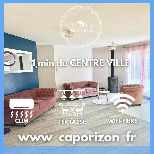 Caporizon -Villa Pommier-6 personnes-Terrasse-Jardin，位于Crégandie的酒店