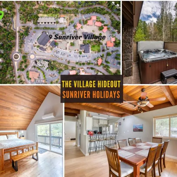 Welcome to The Village Hideout, Steps to the Village, Resort, Golf, SHARC, AC, Hot-tub, Grill and Bikes，位于森赖弗的酒店