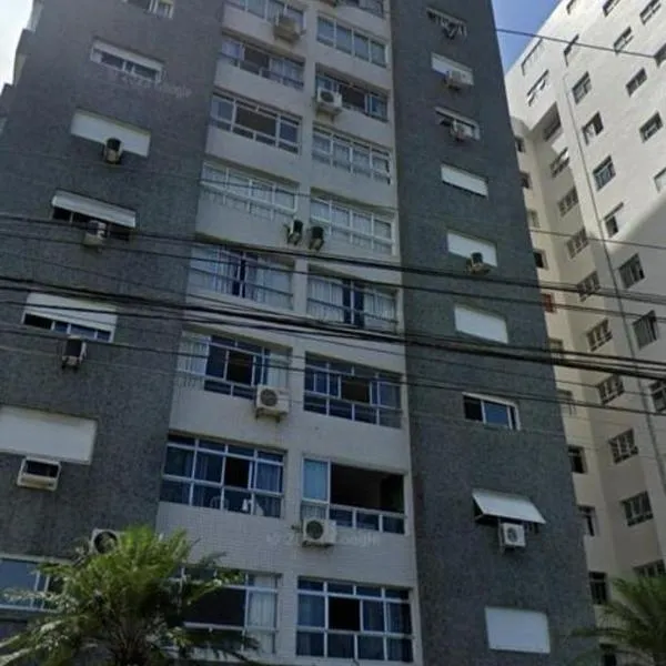 Apartamento em frente ao mar，位于桑托斯的酒店