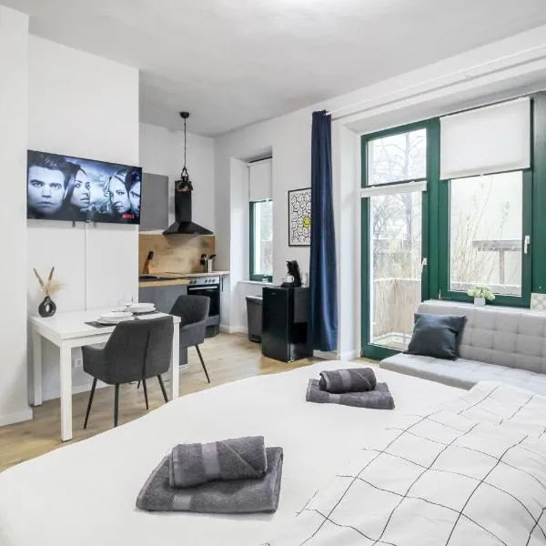 Ferienwohnung Lorenz mit kostenlosem Parkplatz Netflix Boxspringbett Küche，位于马格德堡的酒店