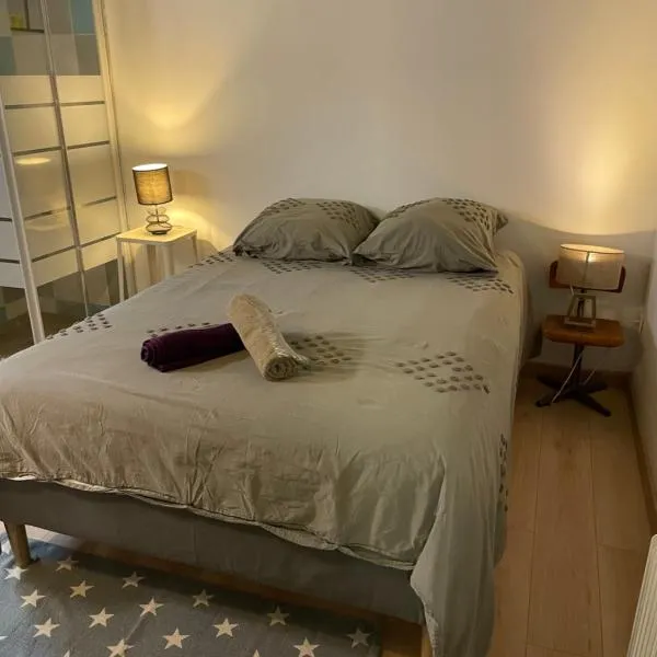 Bel appartement cosy centre Veules-Les-Roses Parking privé WIFi，位于沃勒莱罗斯的酒店