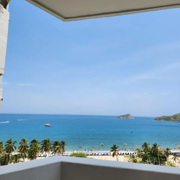 Apartamento en el Rodadero con vista al mar, edificio Macondo，位于Rodadero的酒店