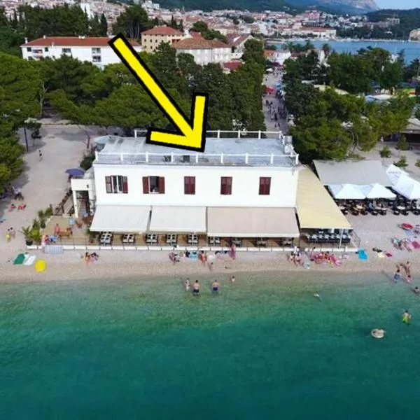 Beach rooms Riviera - Žuta Kuća，位于马卡尔斯卡的酒店