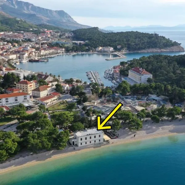 Beach rooms Riviera - Žuta Kuća，位于马卡尔斯卡的酒店