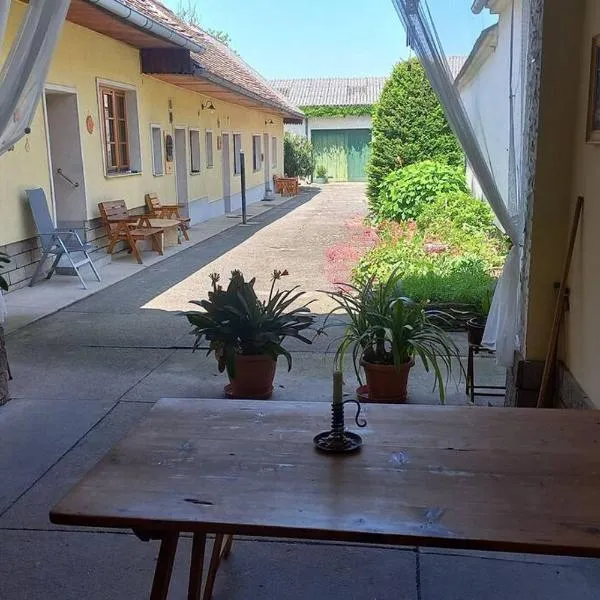 Bauernhaus mit großem Innenhof und Garten，位于雷茨的酒店