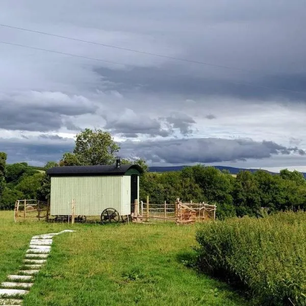 Cefnmachllys Shepherds Huts，位于Crickadarn的酒店