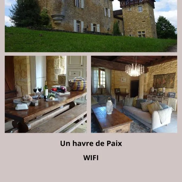 Château à Gourdon dans le Lot，位于Saint-Pompont的酒店