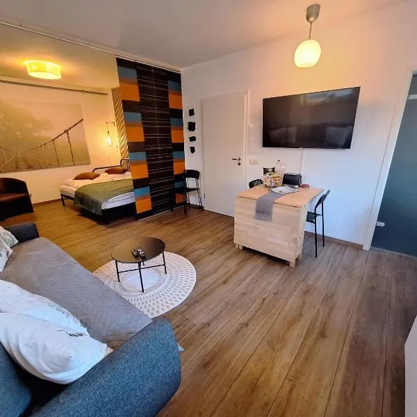Ideal für kurze Aufenthalte – gemütliches 1-Zimmer-Apartment，位于艾施河畔赫希施塔特的酒店