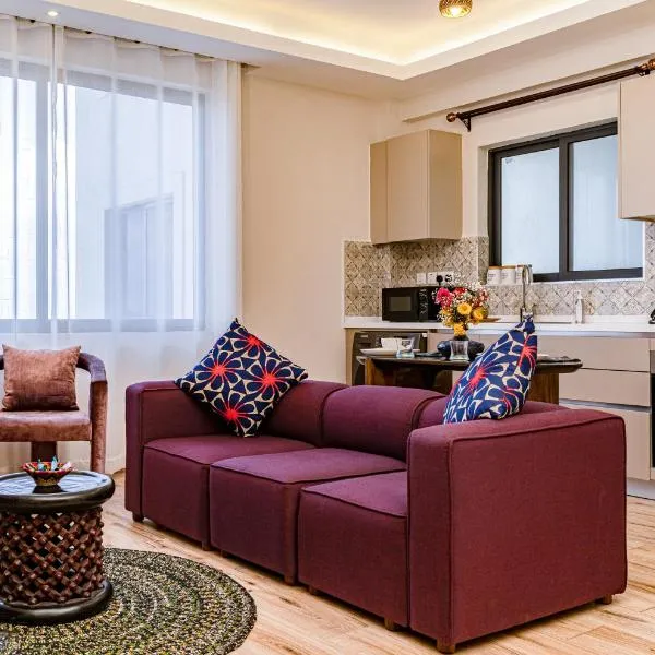 Elite One Bedroom Apartment,Swimming pool, gym, workspace ,Wonderiss Homes close proximity to GTC, JW Mariott and Kempinski，位于内罗毕的酒店