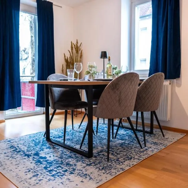 Klassen Apartments! Schnuckeliges Apartment - mit Balkon -in Bad Saulgau -für vier Personen - 1 OG，位于巴特绍尔高的酒店
