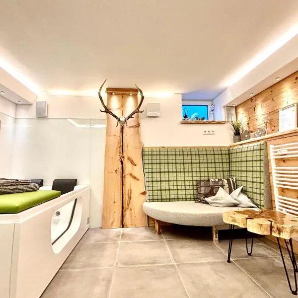 Ferienwohnung im Usseltal - Zirben Spa - Monheimer Alb - Altmühltal - Familie Geyer Daiting，位于Monheim的酒店
