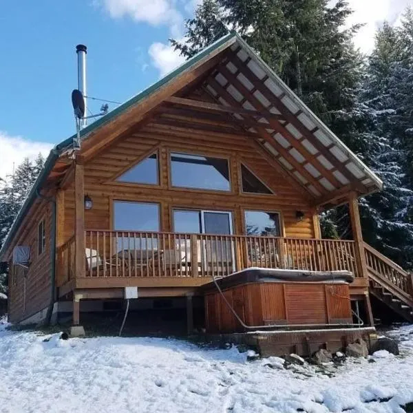 Mountain View Cabin, Hot Tub at White Pass, Mt Rainier，位于帕克伍德的酒店