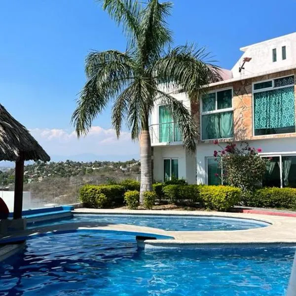 casa con hermosa vista al lago de tequesquitengo，位于特克塞丁戈的酒店