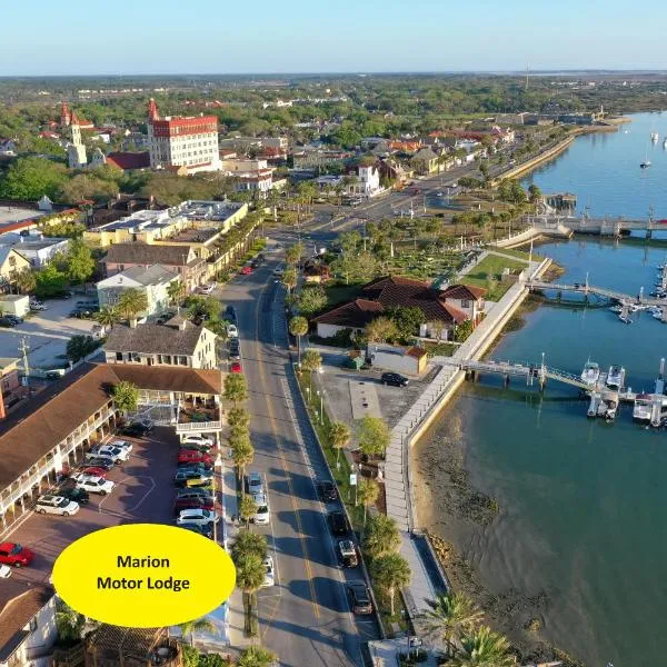 Historic Waterfront Marion Motor Lodge in downtown St Augustine，位于圣奥古斯丁的酒店