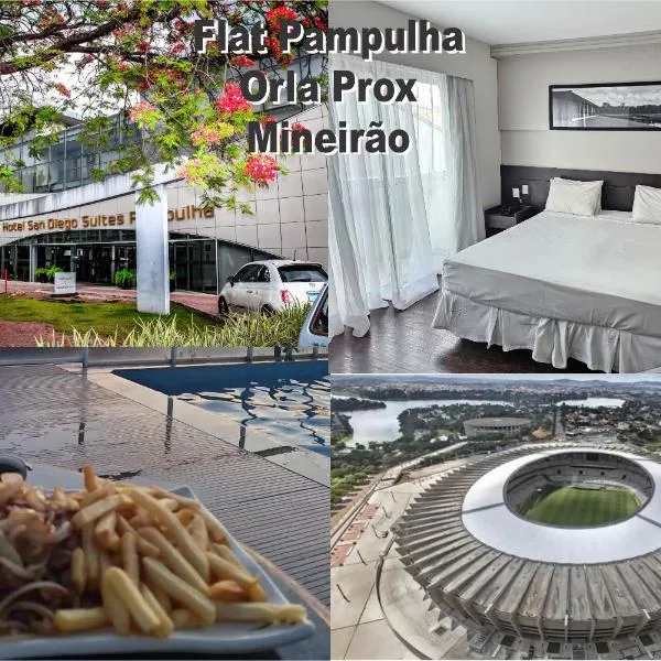 Flat Pampulha orla prox Mineirão，位于贝洛奥里藏特的酒店