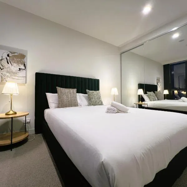 1 BRM 1 Study 1 BATH, Southern Cross Station, Flagstaff Garden，位于墨尔本的酒店