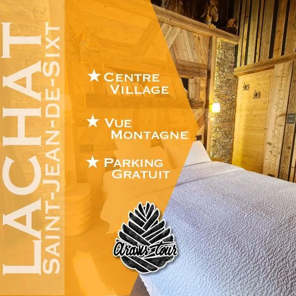 Studio Lachat - Centre village, vue montagnes - AravisTour，位于圣让德锡克斯特的酒店