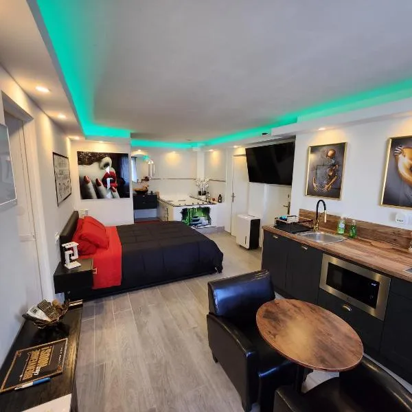 Love Room romantique avec Jacuzzi 2 places，位于佩皮尼昂的酒店
