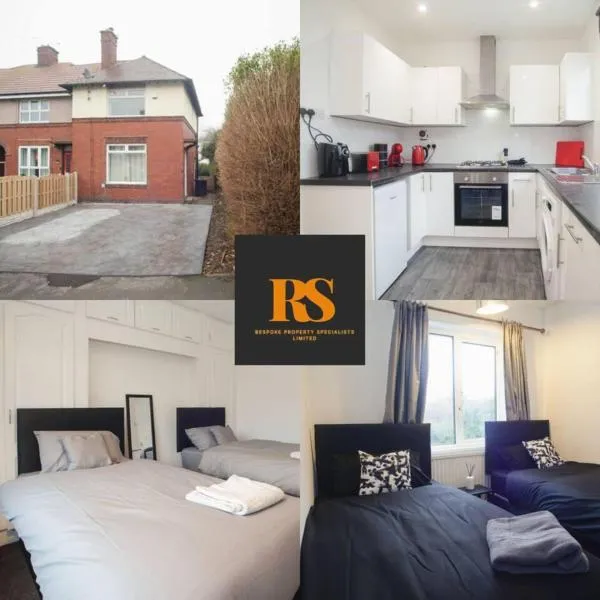 Lovely 2 Bedroom House Sheffield Central Location，位于德朗菲尔德的酒店