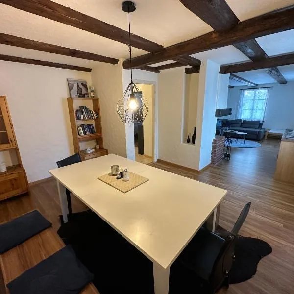 charmante 3,5 Zimmer Wohnung in Bauernhaus，位于Volketswil的酒店