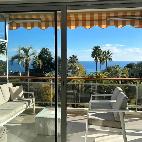 APPARTEMENT 2 chambres vue mer panoramique, proche Croisette Cannes，位于瓦洛里的酒店