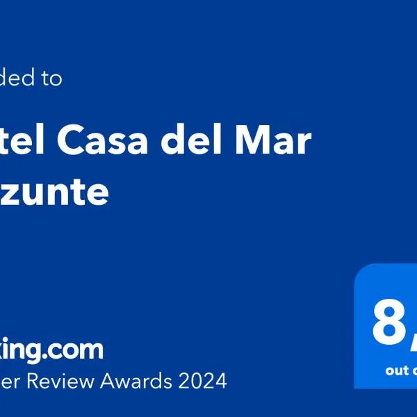 Hotel Casa del Mar Mazunte，位于Santa María Tonameca的酒店