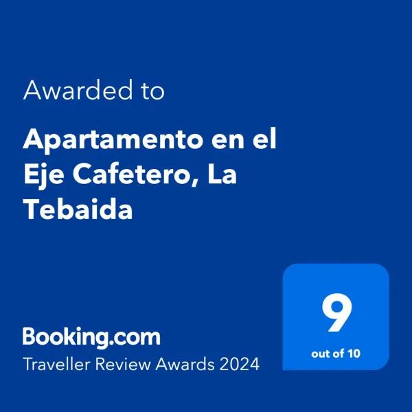 Apartamento en el Eje Cafetero, La Tebaida，位于拉特瓦伊达的酒店