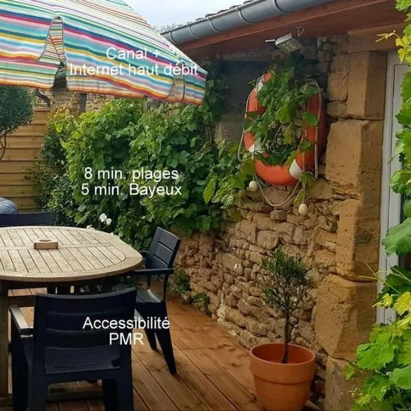 L'Ancre du Bessin - Proximité Bayeux et plages du débarquement - D-DAY - Spa en option - Accessible PMR，位于Saint-Vigor-le-Grand的酒店