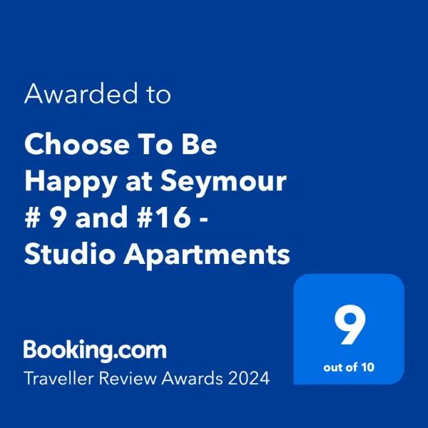 Choose To Be Happy at Seymour # 9 and #16 - Studio Apartments，位于金斯敦的酒店