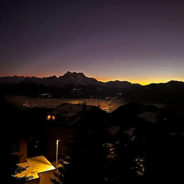 "Le Ptit Nid" studio avec vue à couper le souffle à Leysin !，位于莱森的酒店