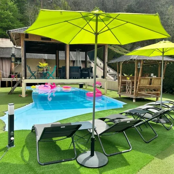 Domaine 2 la Tour, Suites & Spas，位于Beauzac的酒店