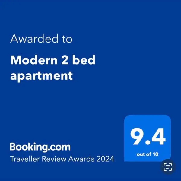 Modern 2 bed apartment，位于沃勒西的酒店