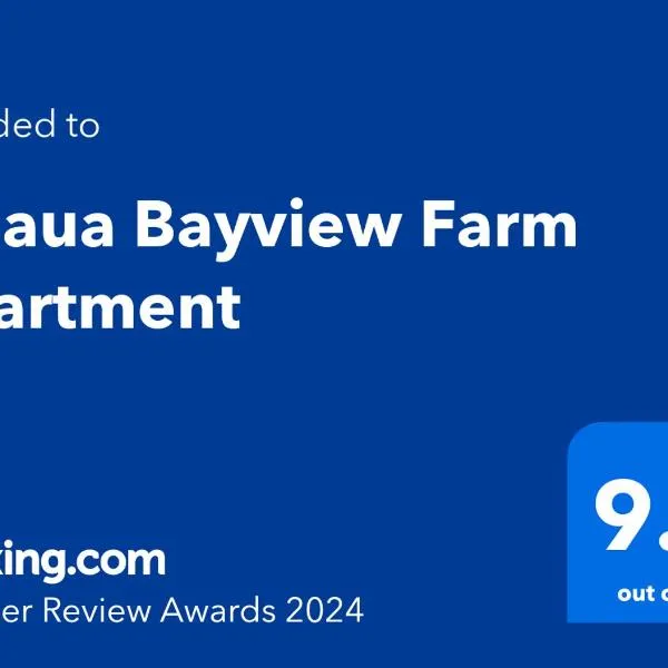 Kaiaua Bayview Farm Apartment，位于Kaiaua的酒店